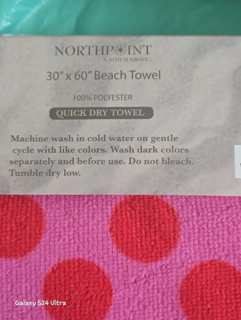 3 Piece Beach/ Pool Set: Towel Bag, Cup, & Flip Flops Sz 7/8 NEW